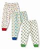 Bodycare Cotton Knit Full Length Thermal Bottomwear Bear & Dino Print Pack of 3 - Multicolour