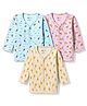 Bodycare Cotton Knit Full Sleeves Thermal Vest with Animals & Car Print Pack of 3 - Pink
