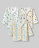 Bodycare Cotton Knit Full Sleeves Car & Bear Printed Thermal Tops Pack of 3 - Multicolour