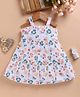 LACKii DOLL Cotton Blend Knit Sleeveless Floral Printed Dress - Multi Colour