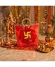 Yunicorn Max All Purpose Stylish Utsav Potli Bag  Festive Bag Wedding Style Zip Bag Function Pouch  Shubh Labh Style - Colour may vary