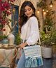 Yunicorn Max Boho Style Big  Bag Crossbody Sling Bag  Eco Friendly Bag Tassel Bag Woven Bag Trendy Sling Bag  Summer Accessories Handmade Stylish Bag - Colour may vary