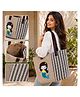 Yunicorn Max Mermaid Muse Woven Tote/ Striped Bag/  Handmade Tote/ Summer Essentials Bag/ Ladies Bag/  Nautical Style with Mermaid Vibes -Colour may vary