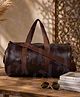 Yunicorn Max Cylindrical Duffel Bag/ Weekend Travel Duffel/ Heritage Cylindrical Travel Tote/ Coffee-Brown Weekender/ Gym Bag/ Overnight Bag/ Workout Bag/ Fitness Bag - Colour may vary