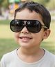 Priaansha Solid UV Protected Round Sunglasses  - Black