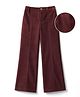 Primo Gino Woven Full Length Panelled Corduroy Trouser - Maroon