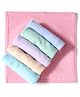 Simply Terry Knit Solid Hand & Face Towels Pack Of 6 - Pink Lilac & Light blue