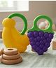Ortis Silicone Teether For Baby - Blue & Yellow