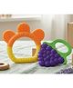 Ortis Silicone Teether For Baby - Blue & Orange