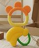 Ortis Silicone Teether For Baby - Yellow & Orange