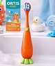 Ortis Kids Toothbrush with Soft Silicone Head - Orange