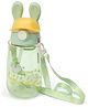 SCHOOLISH Plastic Bunny Water Bottle With Strap And Flip-Top Kids Drinking Bottle for School & Travel - PACK OF 1 - 700 ml - COLOR MAY VARY