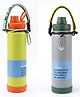 SCHOOLISH Insulated vaccum leak Proof Water Bottle With Bracelet And Holder For Hanging - PACK OF 1 750 ml- COLOR MAY VARY