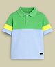 Cherry Crumble By Nitt Hyman Cotton Blend Knit Half Sleeves Colour Blocked Tee - Multi Colour