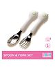 BabySafeHouse Stainless Steel Spoon & Fork Set with Silicone Grip & Storage Case  Safe Self-Feeding Cutlery for Toddlers (1+ Years)