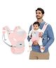 Kids Station Baby Carrier with 6 Carry Positions, Patented Design, 100% Cotton, Designed for Indian Environment, Adjustable New-Born to Toddler Carrier, Max Weight Up to 15 Kgs (Pink, Cuddle Times)