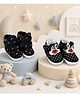 Chiu Pack Of 2 Rabbit Applique Detailed Star Printed Velcro Closure Shoes -  Black