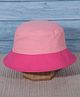 DukieKooky Cotton Woven Colour Blocked Bucket Hat - Pink - Circumference 53 Cms