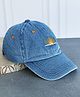DukieKooky Denim Woven Sun Embroidered Baseball Cap - Blue - Circumference 56 Cms