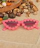 DukieKooky Floral Designed UV Protected Cat Eye Sunglasses - Pink
