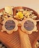 DukieKooky Kids UV Protected Flower Round Sunglasses - Peach