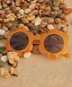 DukieKooky Kids UV Protected Flower Round Sunglasses - Orange