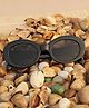 DukieKooky Solid UV Protected Oval Sunglasses - Black