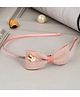 Little Palz Bunny Embellished Bow Applique Detailed Hair Band - Peach