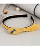 Little Palz Bow & Love Text Applique Detailed Hair Band - Yellow