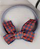Little Palz Checked Bow Applique Detailed Rubber Band  - Red