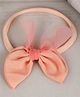 Little Palz Bow Applique Detailed Rubber Band - Peach