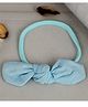 Little Palz Solid Bow Applique Detailed Rubber Band - Blue