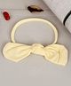 Little Palz Solid Bow Applique Detailed Rubber Band - Cream