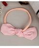 Little Palz Solid Bow Applique Detailed Rubber Band - Light Pink