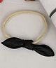Little Palz Solid Bow Applique Detailed Rubber Band - Black