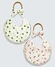 Little Surprise Box, Lace Tie-Up Muslin Bibs, Solid, Bib Set - Multi