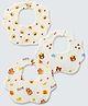 Little Surprise Box, Soft Muslin Bibs, Cream Multi Print, Bib Set - Multi
