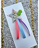 FOLLOW THE NEEDLE Glitter & 3 Numerical Applique Detailed Star Designed Brooch - Purple