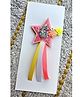 FOLLOW THE NEEDLE Glitter & 6 Numerical Applique Detailed Brooch - Pink