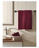 DDecor High Absorbency Premium Cotton Plain | 1 Bath Towel and 2 Hand Towels | with Zero Twist - Red