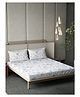 DDecor 100% Pure Cotton Floral 145TC King Flat Bedsheet with 2 Pillow Covers - Turquoise