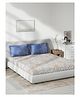 DDecor Primary Collection 100% Cotton Leaves 136TC King Fitted Bedsheet wiith 2 Pilow Covers - Blue