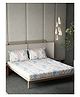 DDecor 100% Pure Cotton Floral 145TC King Flat Bedsheet with 2 Pillow Covers - Pink