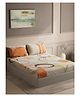 DDecor 100% Pure Cotton Abstract 145TC Super King Flat Bedsheet with 2 Pillow Covers - Orange
