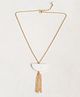 Lime By Manika Crescent Applique Detailed Necklace - Golden & Off White