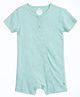 Cocoon Care Bamboo Knit Half Sleeves Solid Romper - Blue