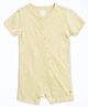 Cocoon Care Bamboo Cotton Knit Solid Short Sleeve Romper - Yellow
