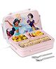 Jaypee Vivid Trio PU Insulated Inner Stainless Steel Cartoon Printed Lunch Box for School Kids, 700ml Pink
