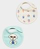Mi Arcus 100% Cotton Printed Toddler Bib with Velcro Closure Pack of 2- Multicolor