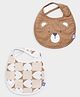 Mi Arcus Soft Printed Toddler Bib with Velcro Closure Pack of 2- Multicolor